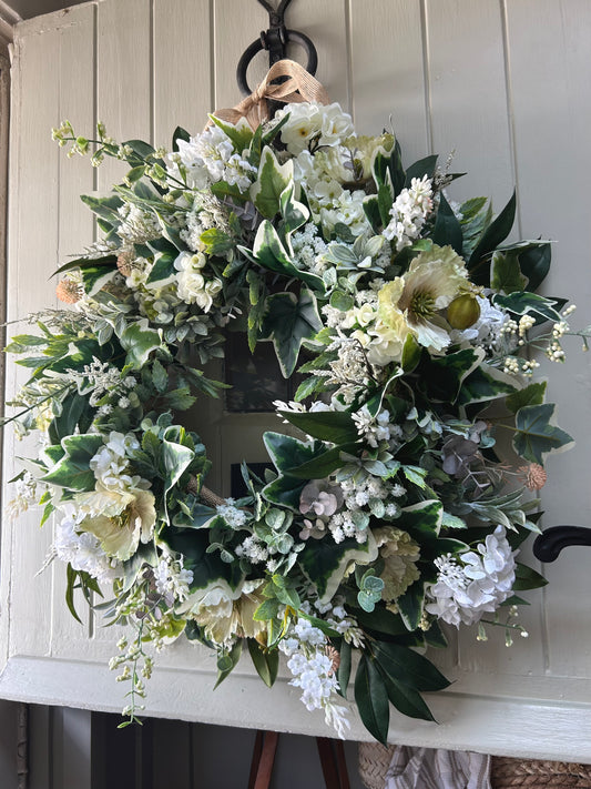 “SAFFRON” faux wreath (FREE P&P)
