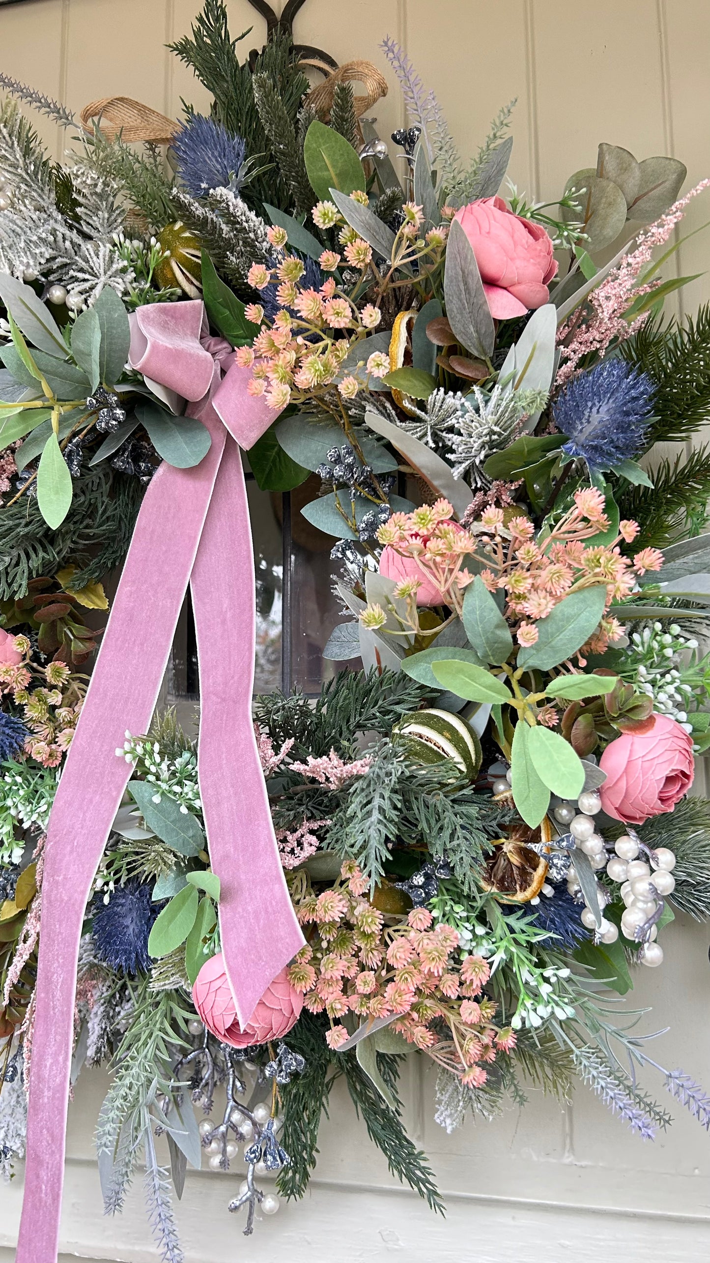 “ETHAL” faux Christmas wreath