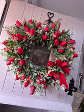 Load image into Gallery viewer, “GRACIE” red faux wreath (FREE P&amp;P
