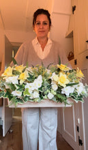 Load image into Gallery viewer, Spring summer Handmade wooden trough with inc floral display (FREE P&amp;
