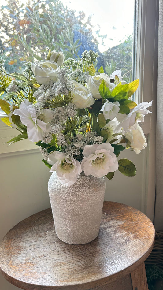 “EVA” Winter bouquet with vase & free P&P