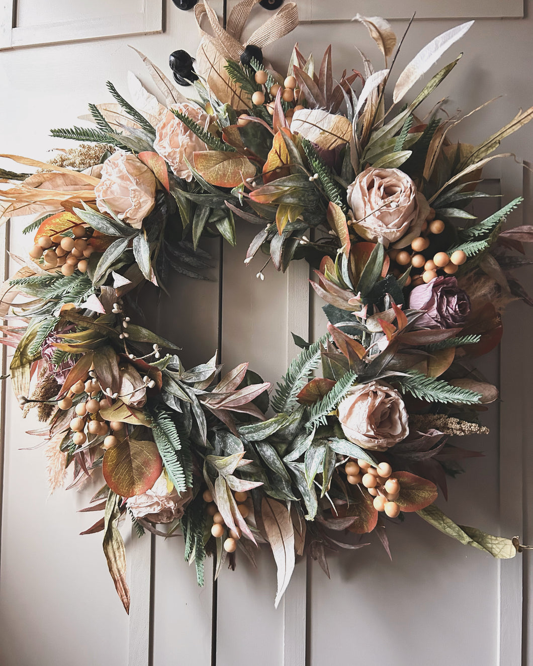 “JILLY” country faux wreath (FREE P&P)