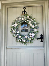 Load image into Gallery viewer, “CHELSEA” rose artificial wreath (FREE P&amp;P)
