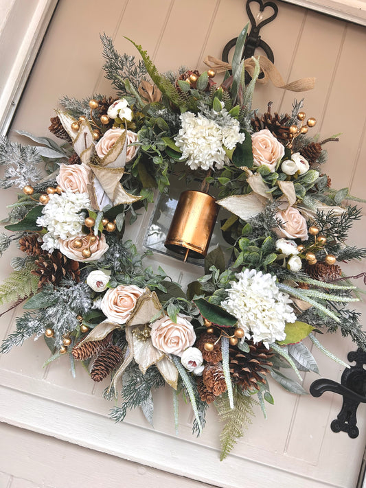 “CELINE” Christmas artificial wreath (FREE P&P)