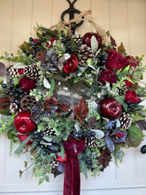 Load image into Gallery viewer, “CHARLOTTE ” artificial wreath (FREE P&amp;P)
