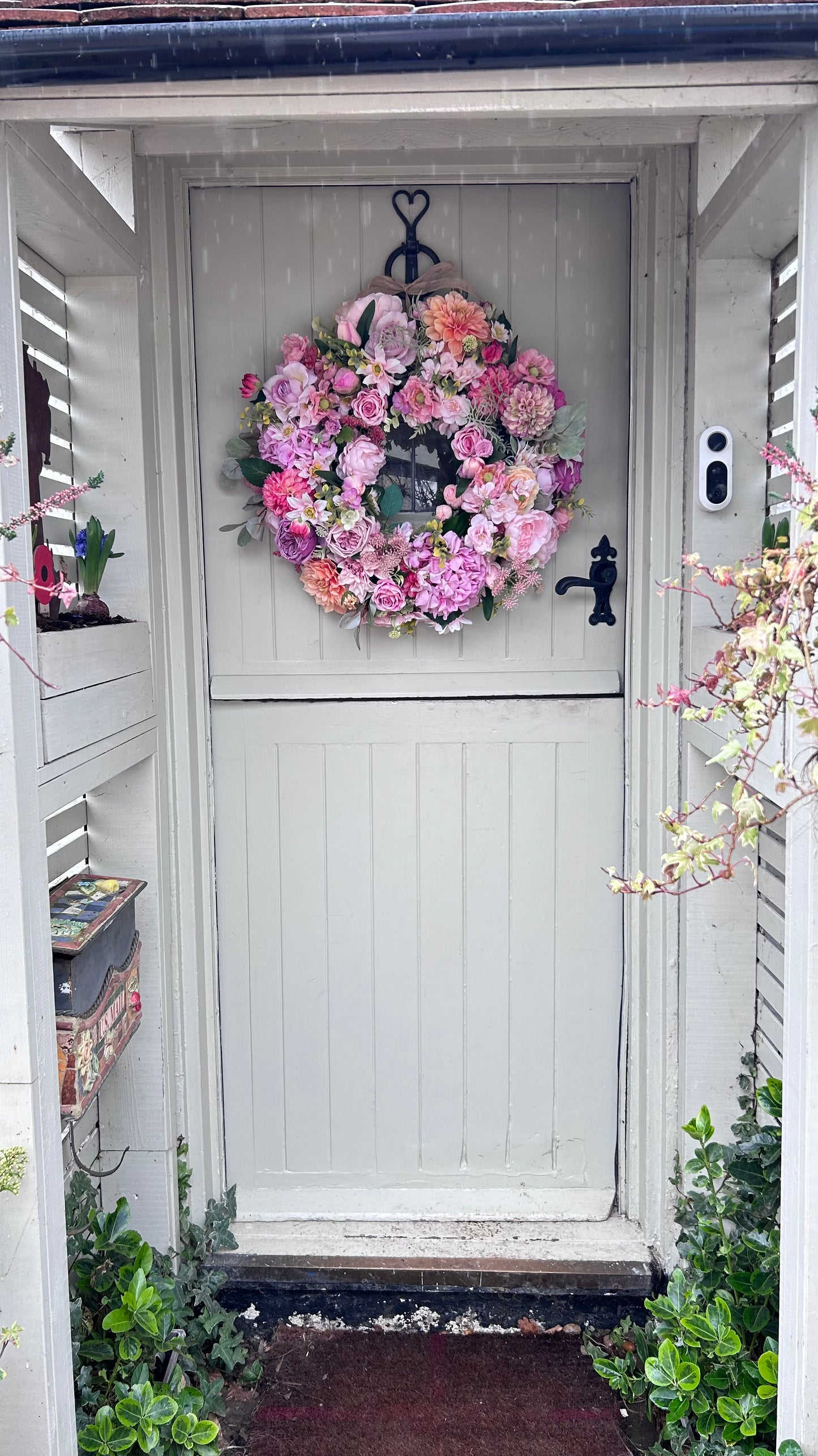 “FLOSSIE” limited quantities available artificial wreath (FREE P&P