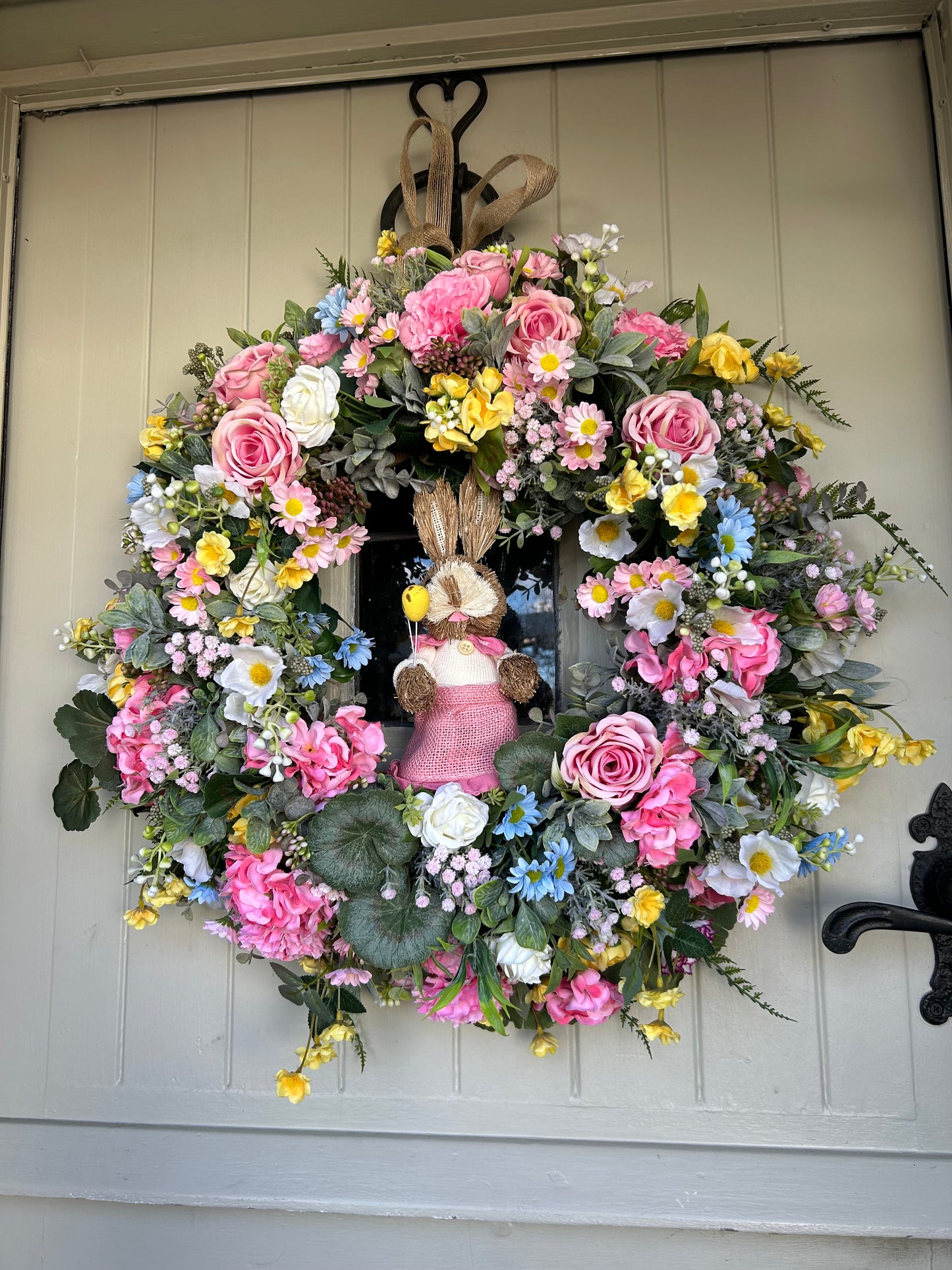 “BUNNY” spring wreath limited addition wreath( free P&P)