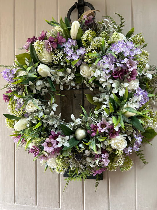 “SOPHIA” natural faux wreath (FREE P&P