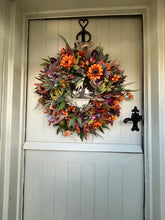 Load image into Gallery viewer, “AUTUMN FALLS” artificial wreath (FREE P&amp;P)
