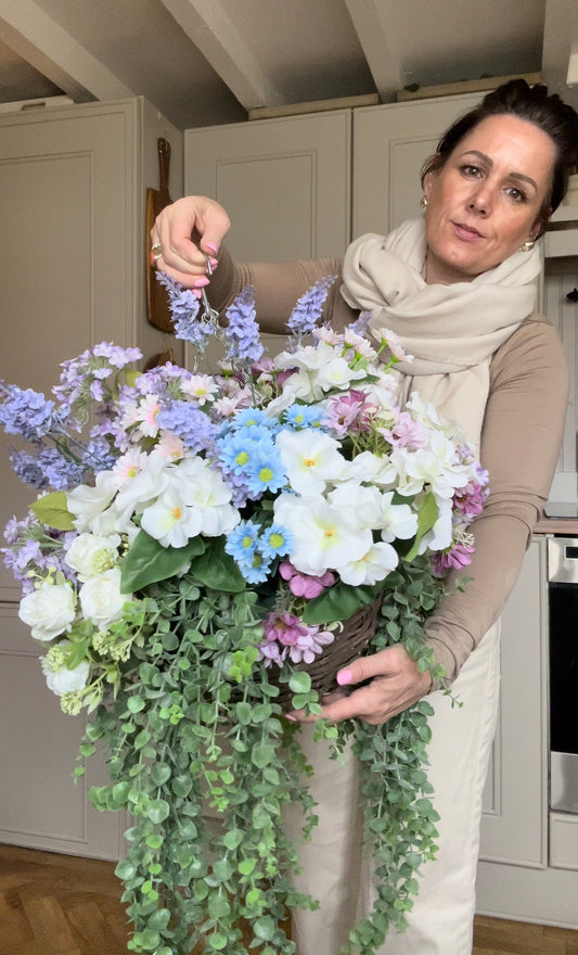 “ELLIE” Luxury artificial hanging basket (FREE P&P) low stock