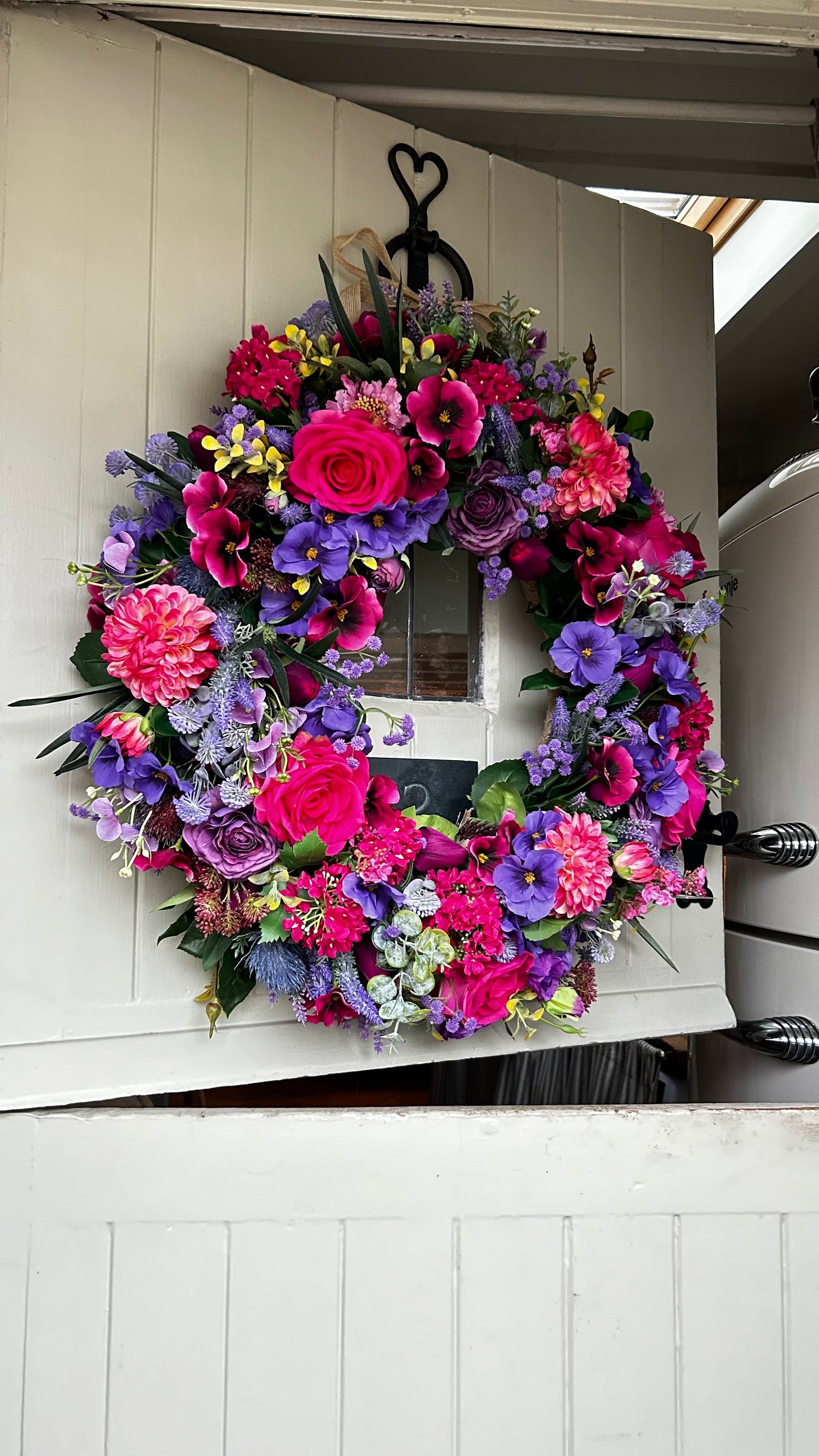 “ESTHER” limited to order artificial wreath (FREE P&P