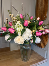 Load image into Gallery viewer, Spring easter bouquet with vase &amp; free P&amp;P
