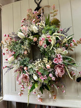 Load image into Gallery viewer, “FAIRY GARDEN” Jan delivery, new for 2025 faux wreath (FREE P&amp;P
