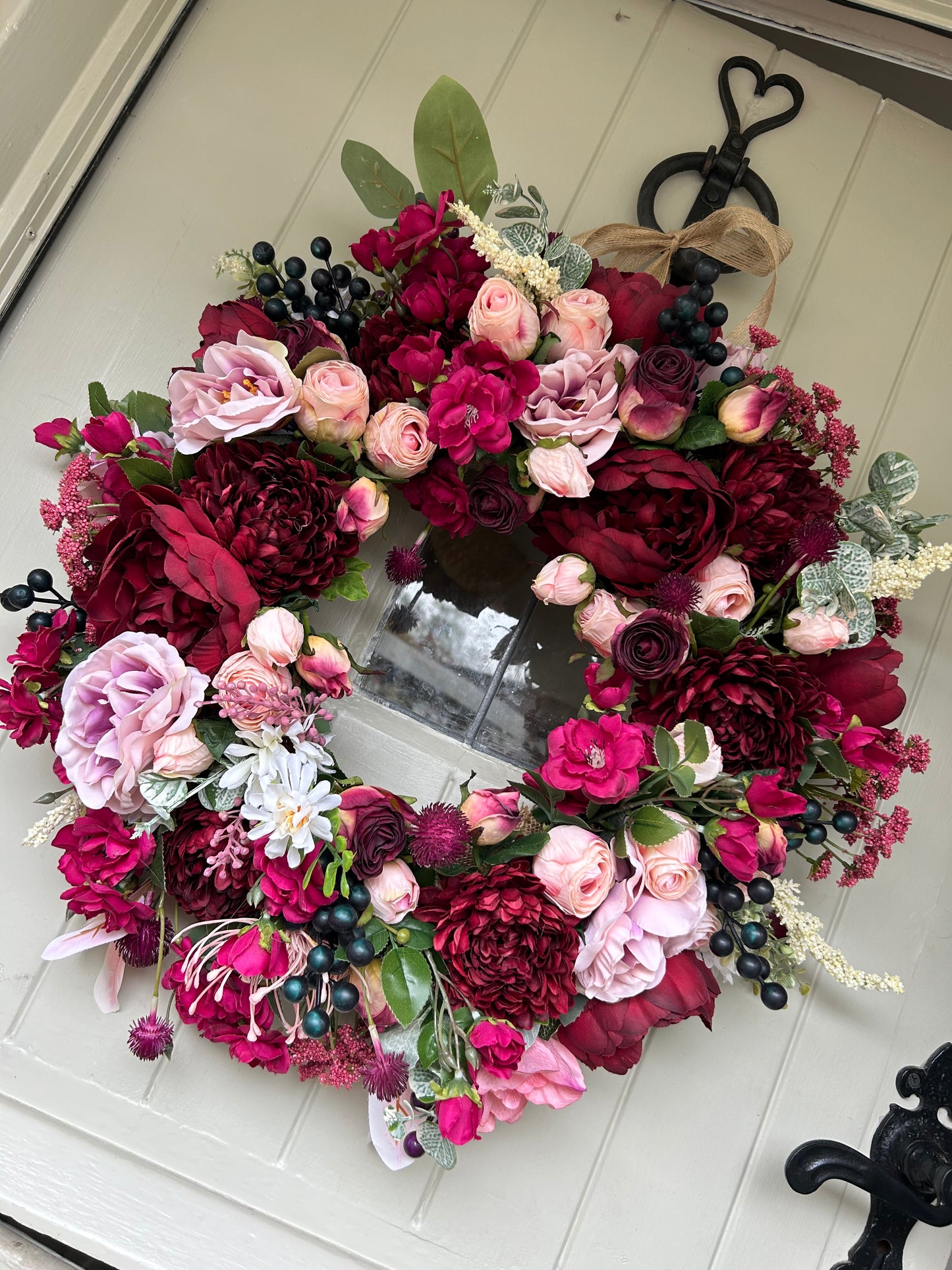 “MARIE” faux wreath (FREE P&P