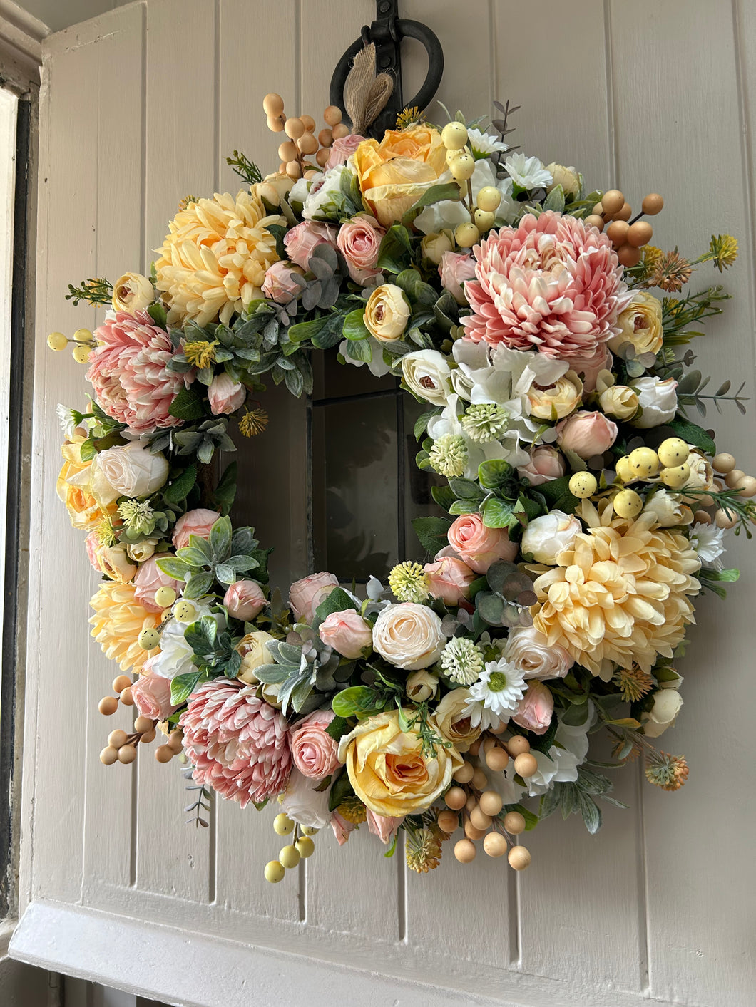 “AMY” summer faux wreath (FREE P&P