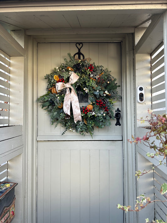 “NIAMPH” limited edition winter artificial wreath (FREE P&P)