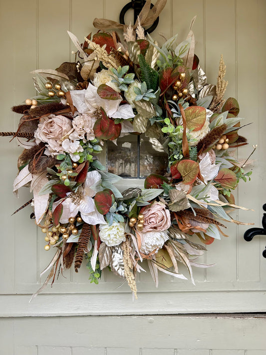 winter artificial wreath (FREE P&P)