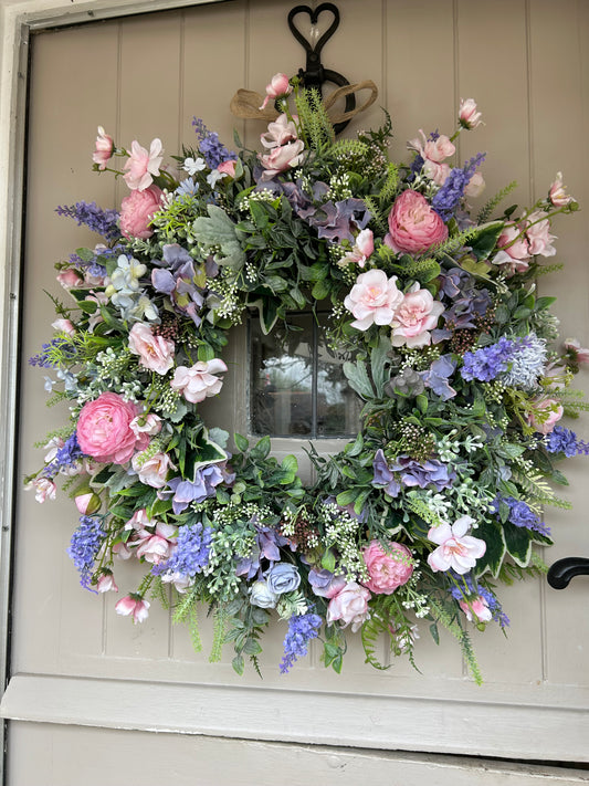 “BELL” spring/ summer faux wreath (FREE P&P