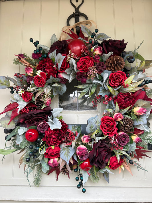 “KITTY” Winter artificial wreath (FREE P&P)