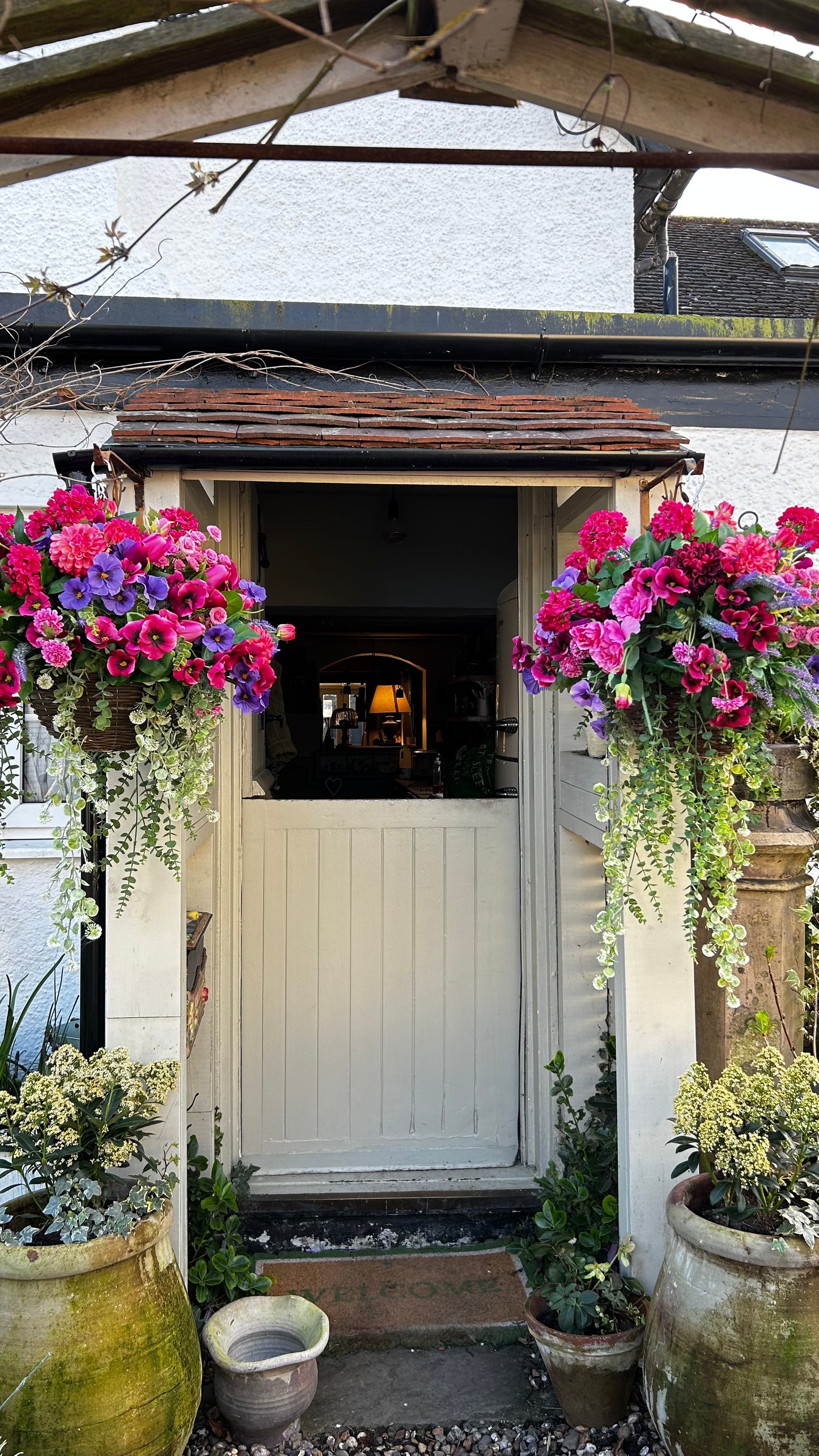 “ESTHER” Luxury artificial hanging basket (FREE P&P)