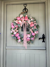 Load image into Gallery viewer, “PAISLEY PEONY” faux wreath free P&amp;P
