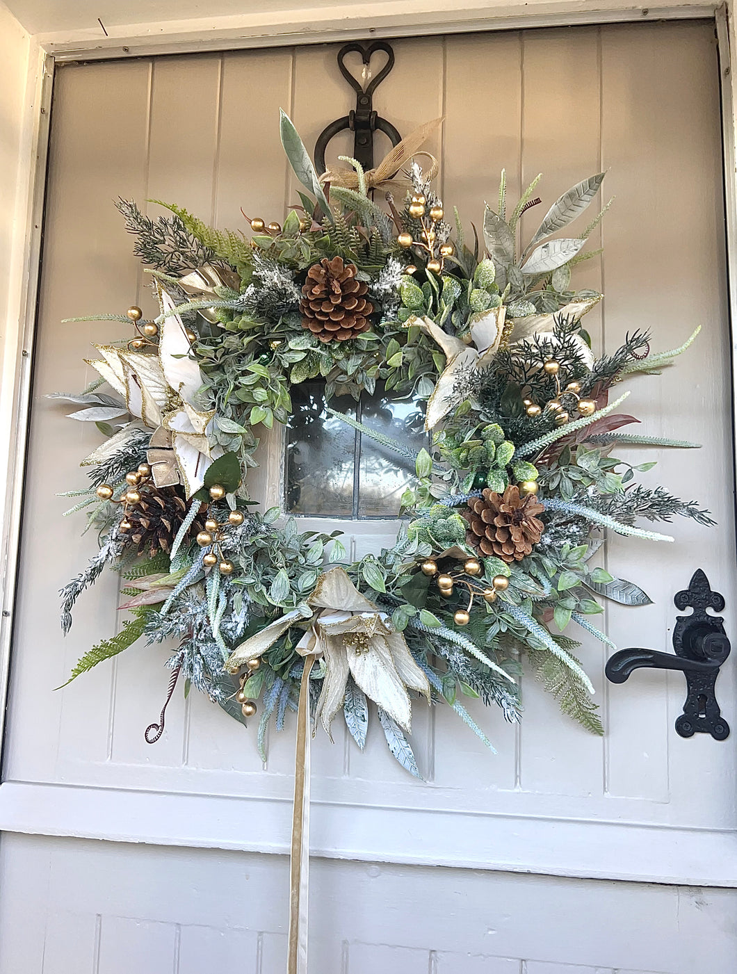 “FAITH” Christmas wreath (FREE P&P )