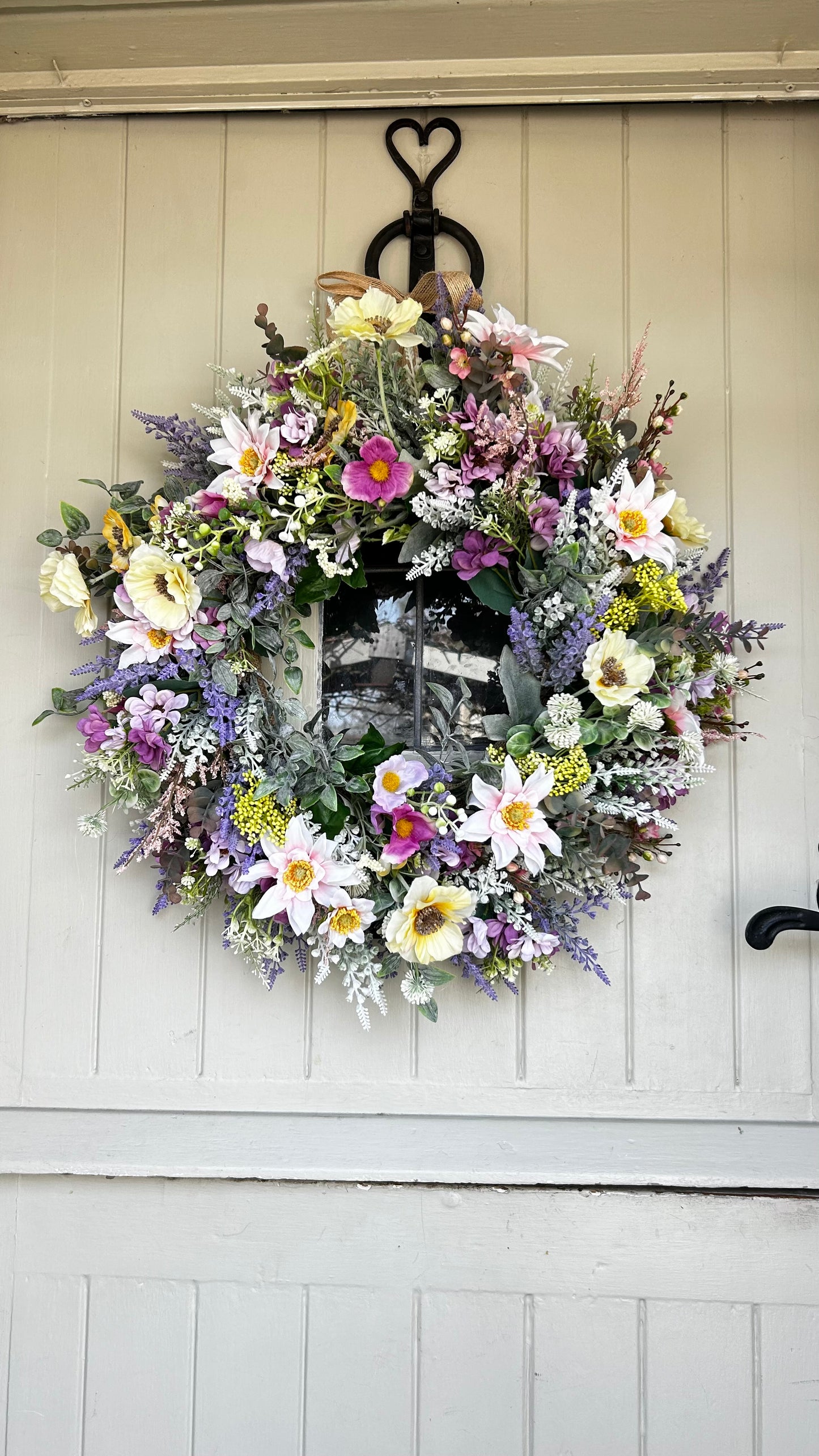 “MILLIE” SUMMER MEADOW” faux wreath (FREE P&P