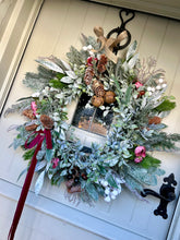 Load image into Gallery viewer, “EVELYN” winter and Christmas wreath (FREE P&amp;P)
