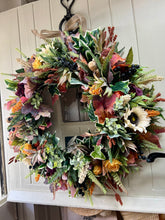 Load image into Gallery viewer, “FRANCES” autumn artificial wreath (FREE P&amp;P)
