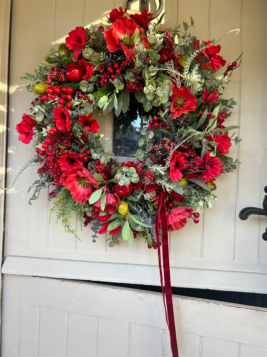 “HARMONE” limited edition winter artificial wreath (FREE P&P)