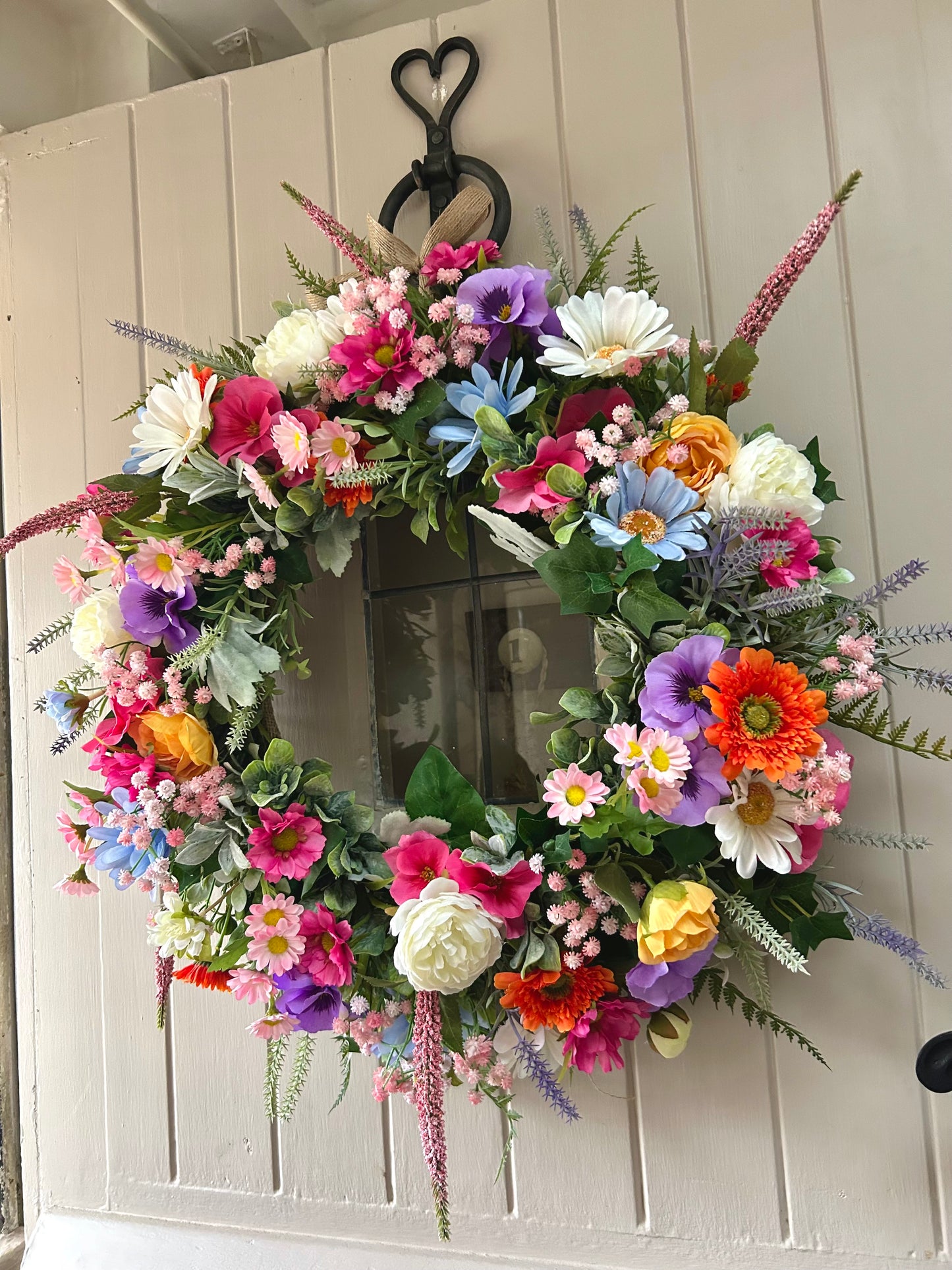 “LOUISE” spring/ summer wreath (FREE P&P)