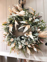 Load image into Gallery viewer, “VANILLA” country faux wreath (FREE P&amp;P)
