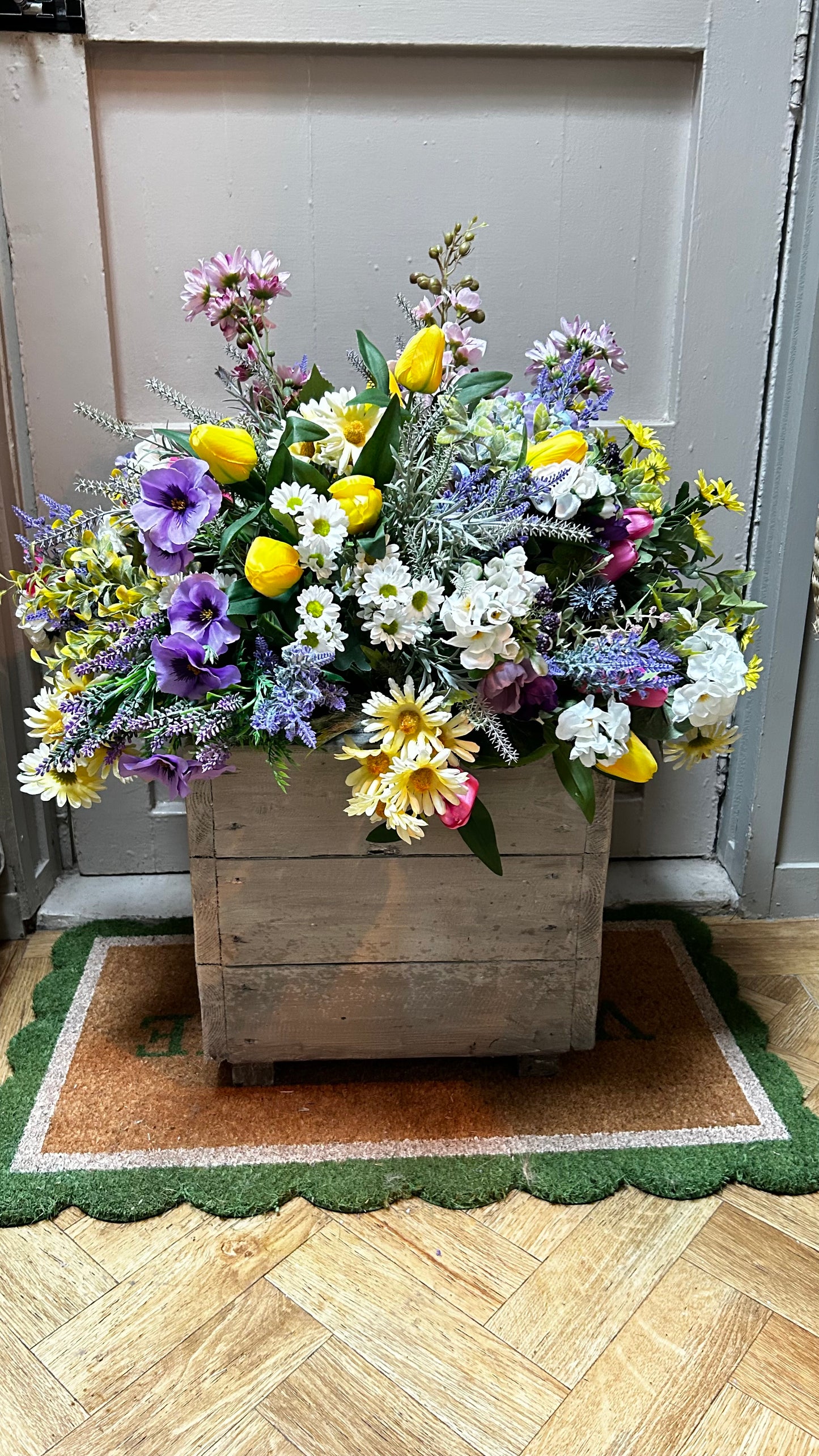 Handmade Luxury wooden planter  flower box FREE P&P