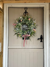 Load image into Gallery viewer, “FLORA”  spring/ summer faux wreath (FREE P&amp;P
