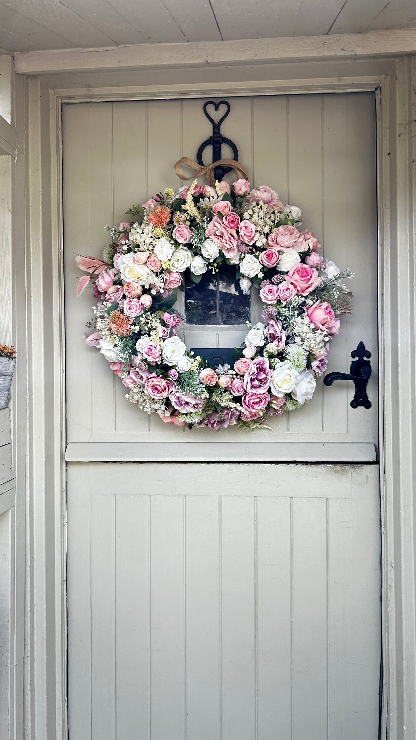“FAIRY GARDEN” faux wreath (FREE P&P)