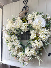 Load image into Gallery viewer, “BRIDGERTON” regal heart artificial wreath (FREE P&amp;P)
