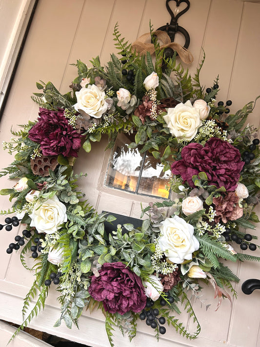 “TALIA” winter wreath (FREE P&P)