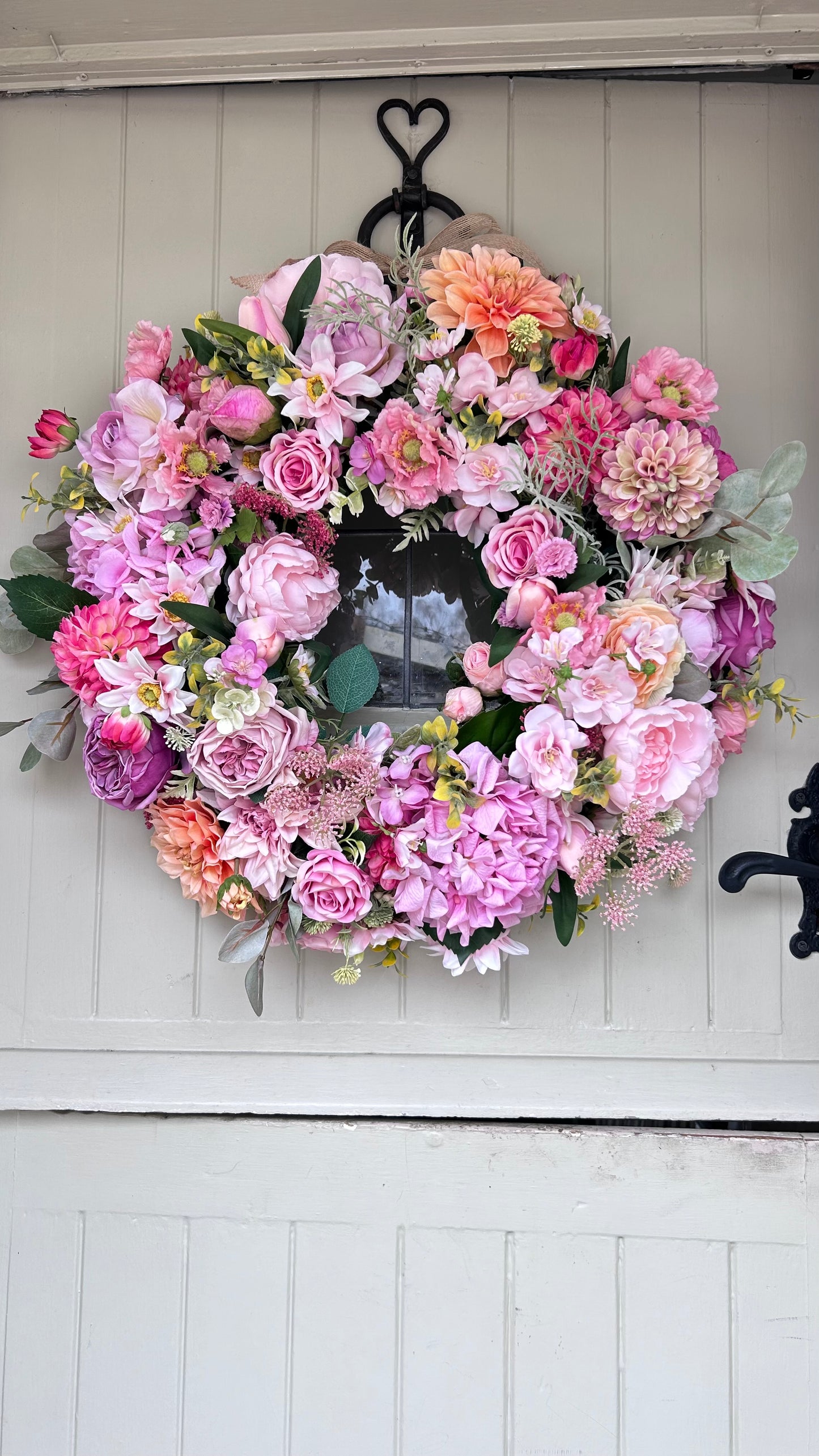 “FLOSSIE” limited quantities available artificial wreath (FREE P&P