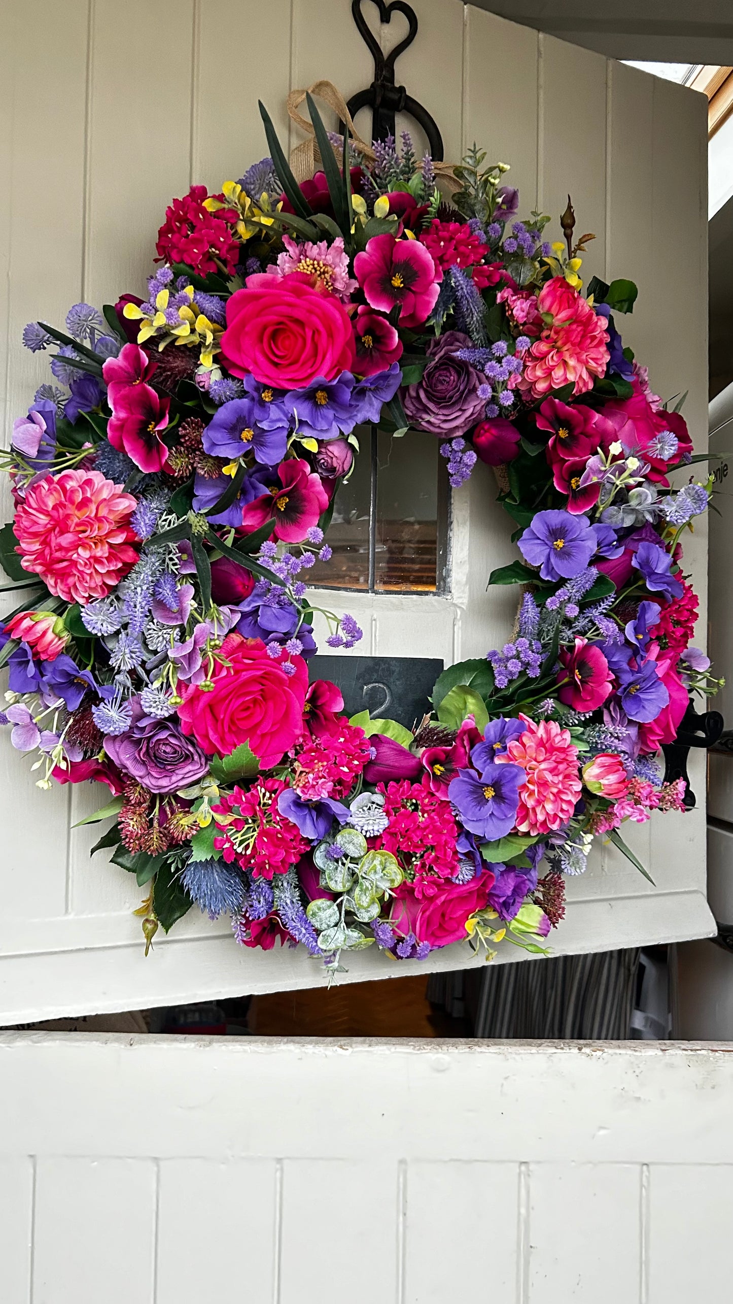 “ESTHER” limited to order artificial wreath (FREE P&P