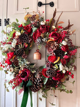 Load image into Gallery viewer, “BELLA” Christmas wreath (FREE P&amp;P)
