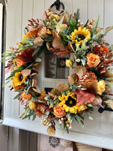 Load image into Gallery viewer, “Milly” autumn artificial wreath (FREE P&amp;P)
