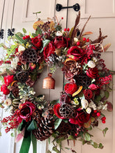 Load image into Gallery viewer, “BELLA” Christmas wreath (FREE P&amp;P)
