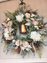 Load image into Gallery viewer, “CELINE” Christmas artificial wreath (FREE P&amp;P)
