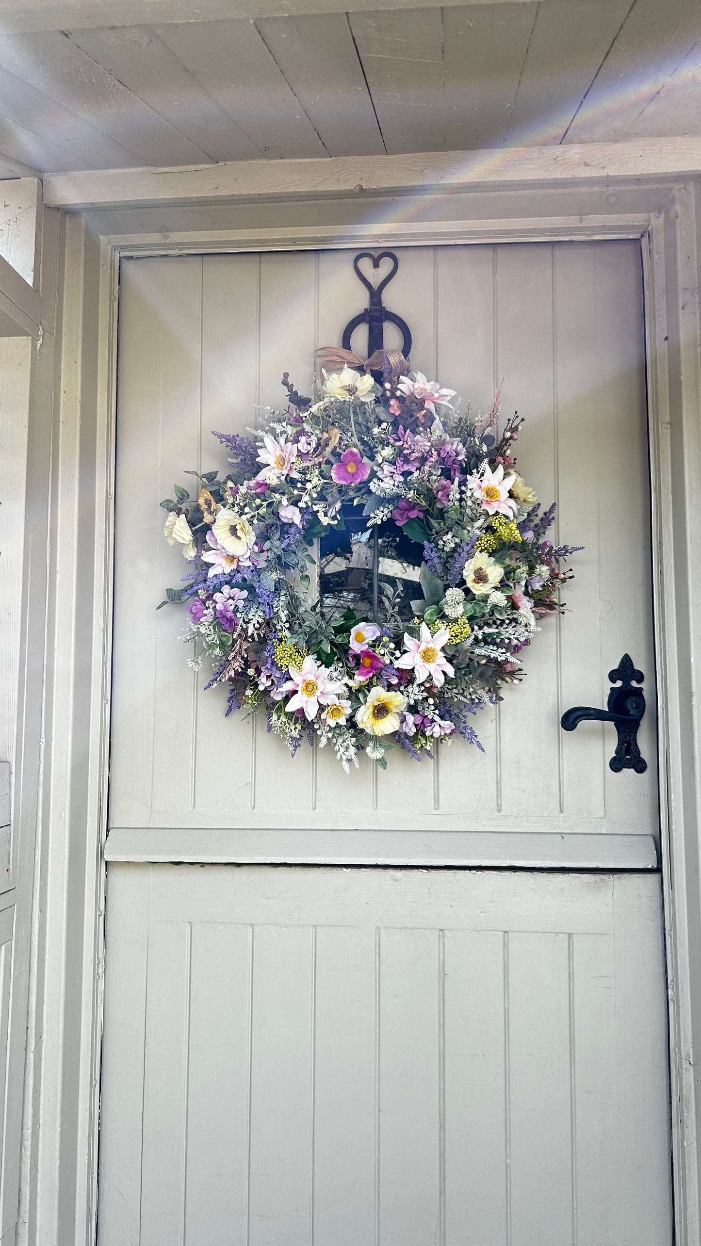 “MILLIE” SUMMER MEADOW” faux wreath (FREE P&P