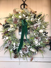 Load image into Gallery viewer, “FELICITY” Christmas faux wreath (FREE P&amp;P)
