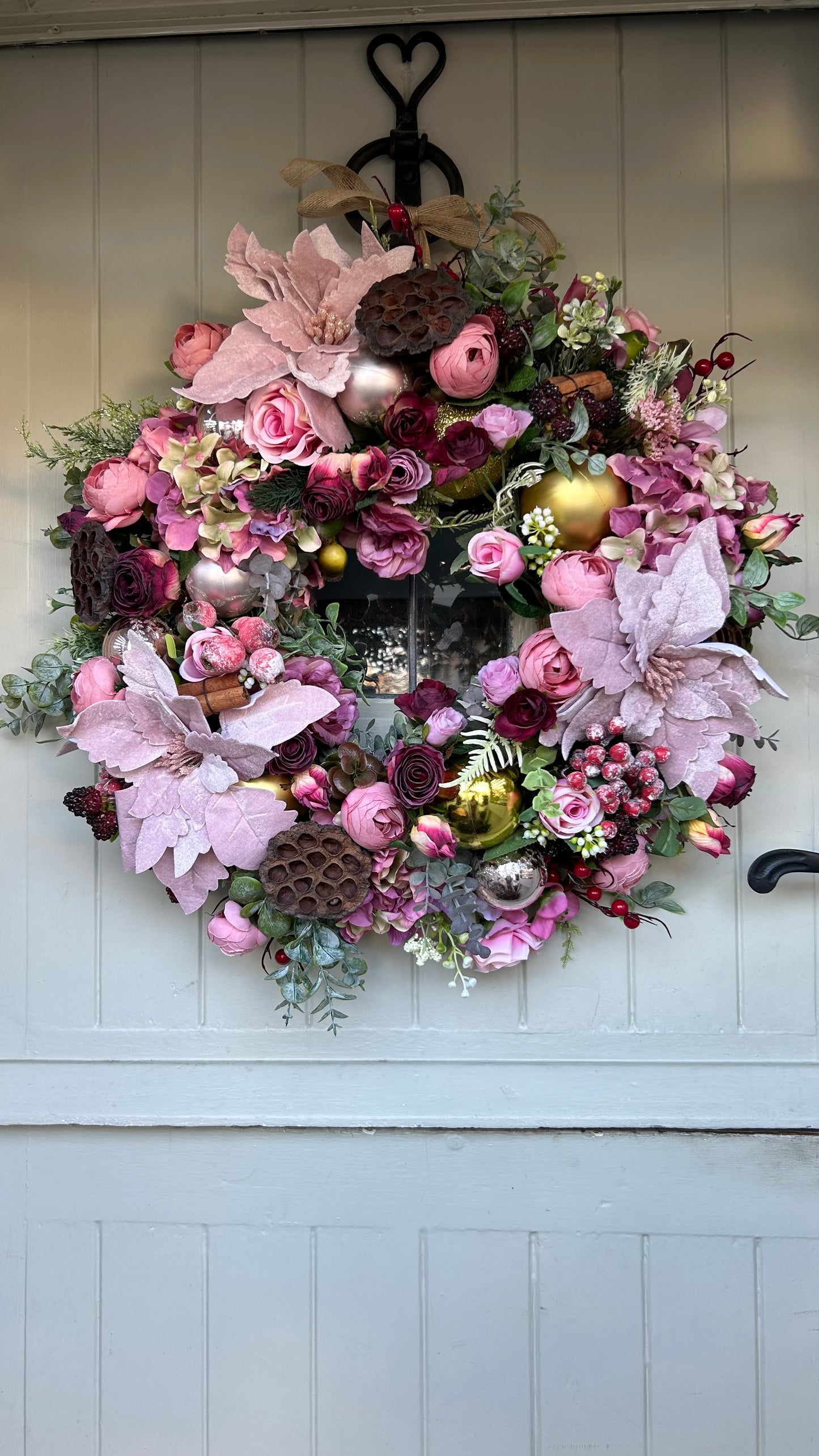 “LEILA” faux Christmas wreath