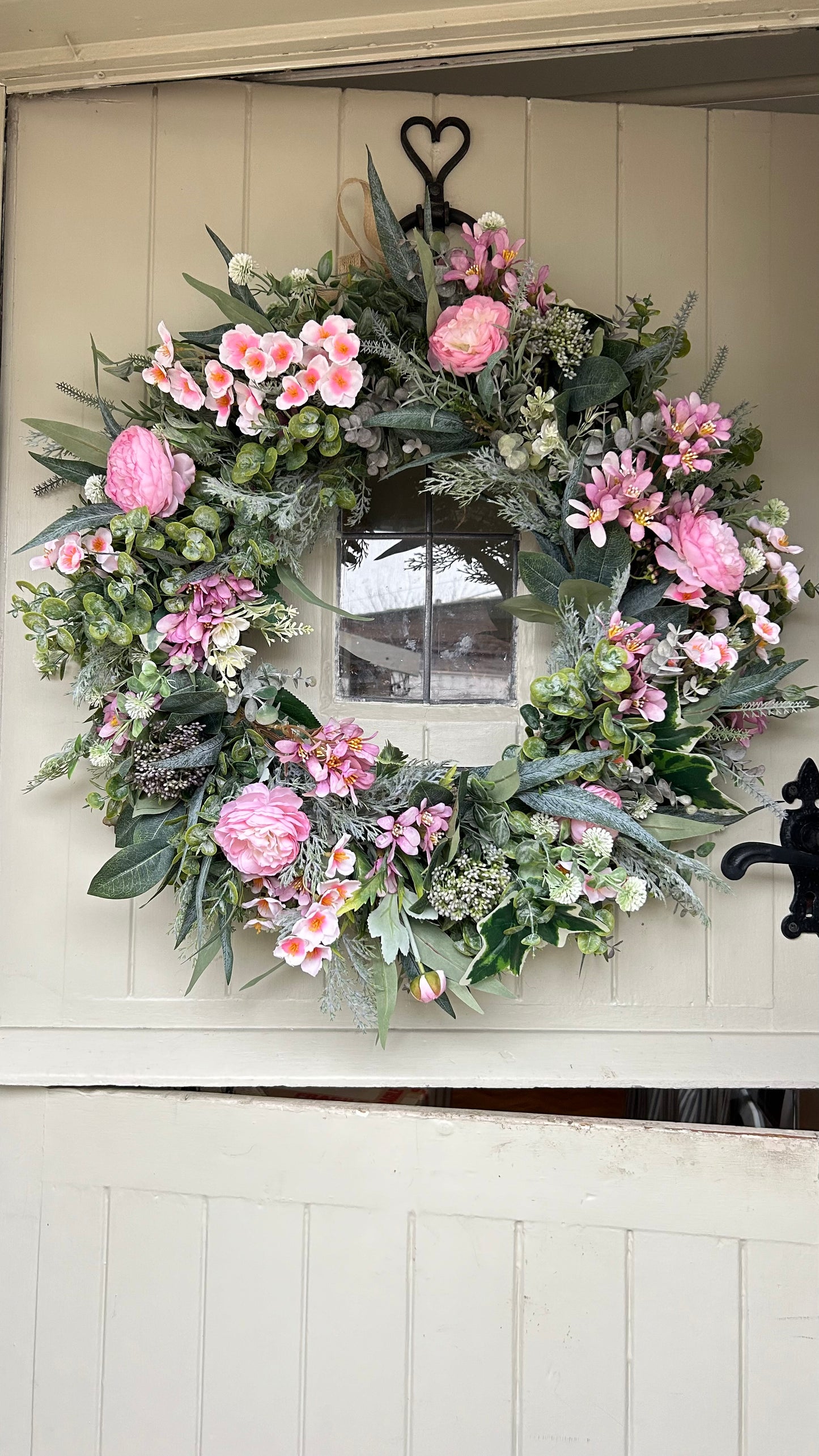 “LACEY” spring/ summer faux wreath (FREE P&P