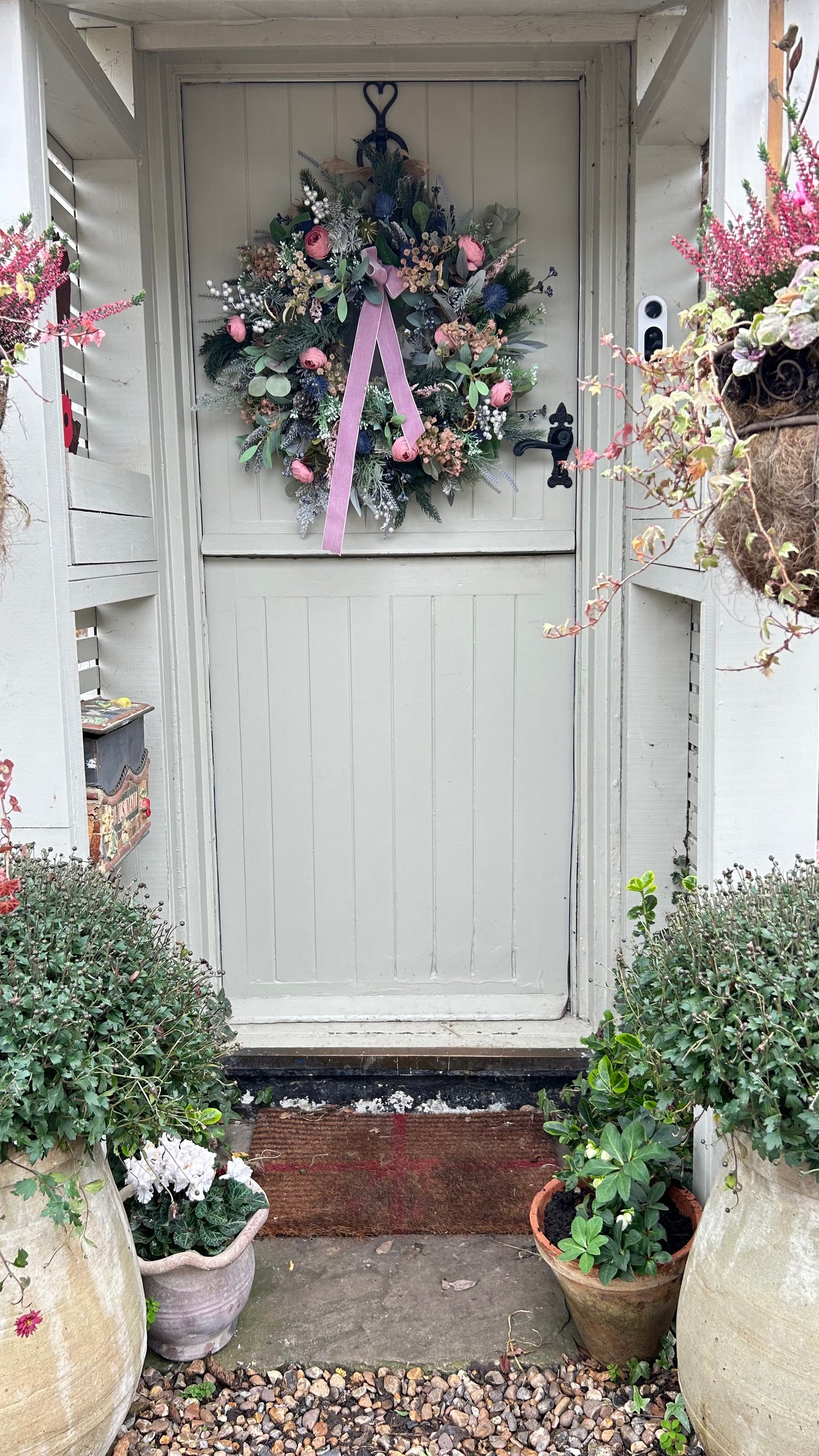 “ETHAL” faux Christmas wreath