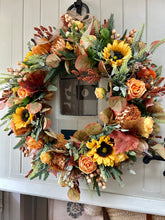 Load image into Gallery viewer, “Milly” autumn artificial wreath (FREE P&amp;P)
