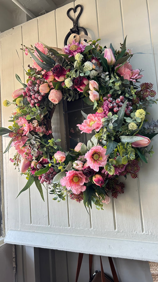 “SARAH” artificial wreath (FREE P&P)
